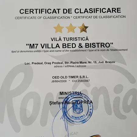 M7 Bed& Bistro Vendégház